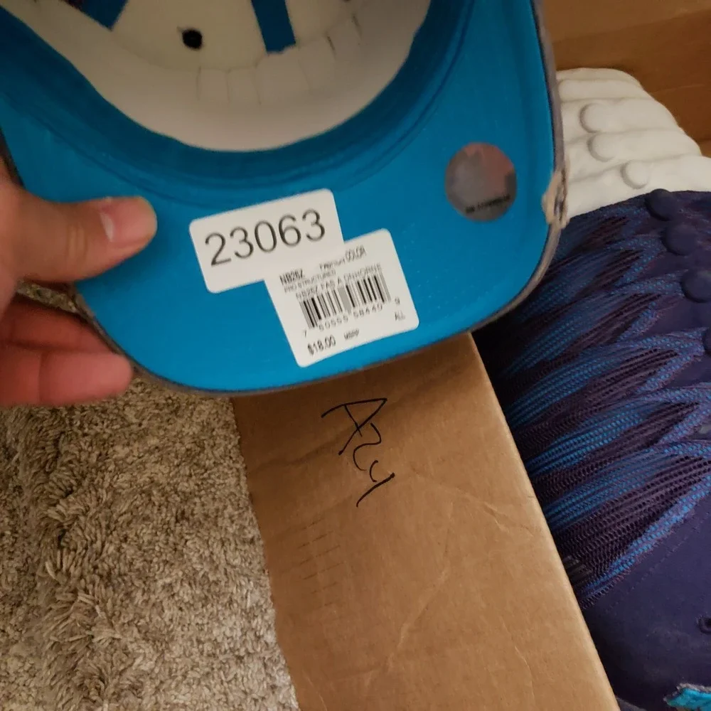 NEW Charlotte Hornets Hat Cap Snap Back Purple Blue Adidas NBA Basketball Men A5